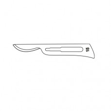 Scalpel Blade No. 15 Pack of 100 Stainless Steel,